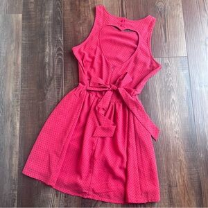 Y2k Delia’s red heart cut out dress